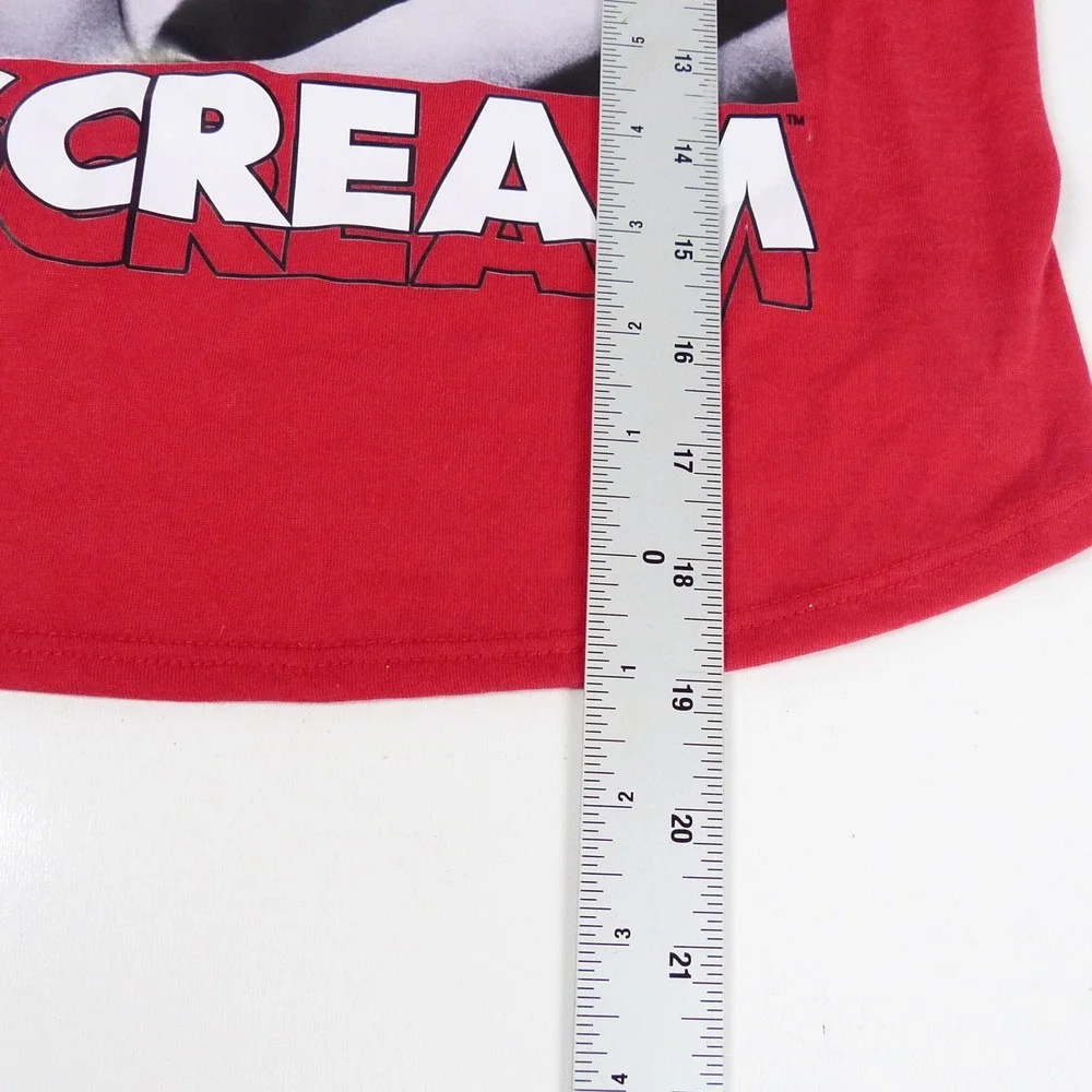Scream Movie Cover Graphic Pet Dog T-Shirt Red Sz Large Halloween Costume NWT